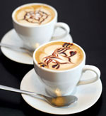 Latte art - кафяво боядисване Latte art - кафяво боядисване