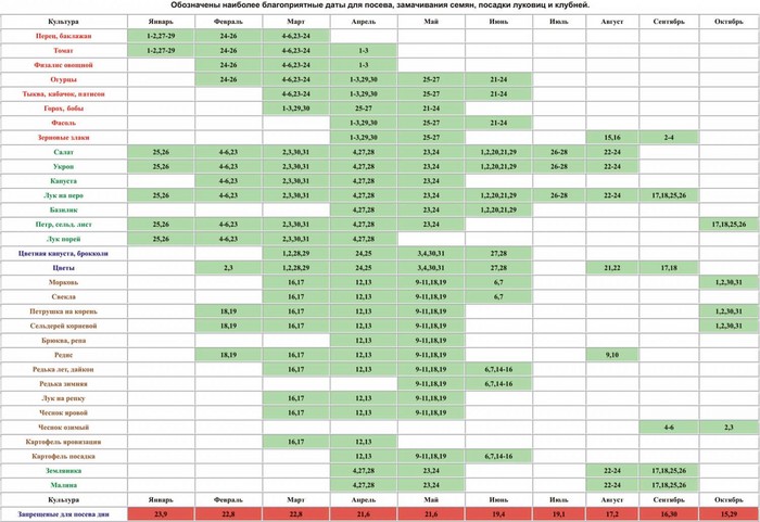 Лунният календар на градинаря градинар през октомври 2015 г.
