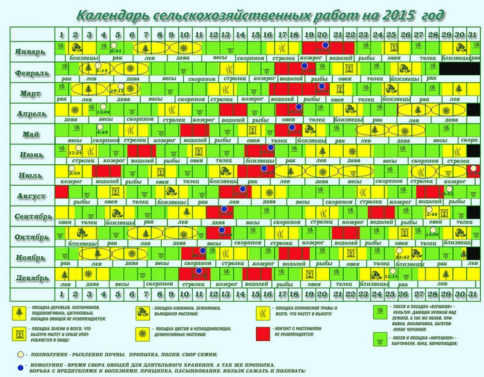 Лунен календар на градинаря-градинар през септември 2015 г.
