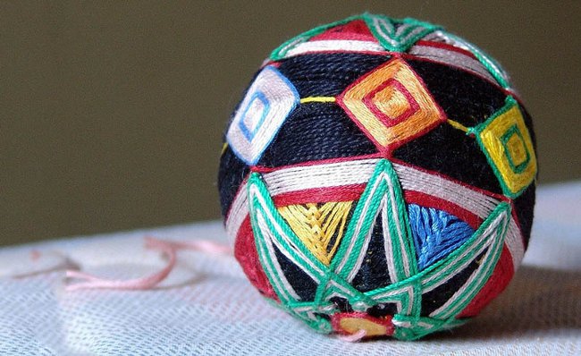 Temari: топки от конец
