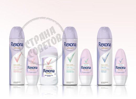 Rexona Грижа за кожата Rexona Грижа за кожата