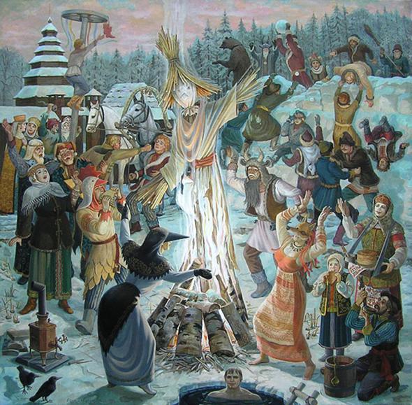 Как да нарисувате Shrovetide? Направете пролетна почивка с децата