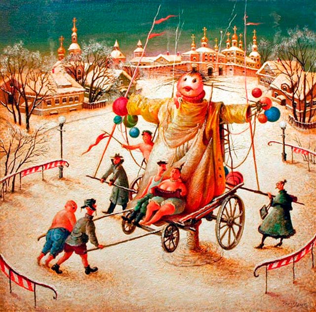 Как да нарисувате Shrovetide? Направете пролетна почивка с децата
