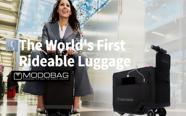 Modobag за ярко пътуване: първият моторизиран куфар
