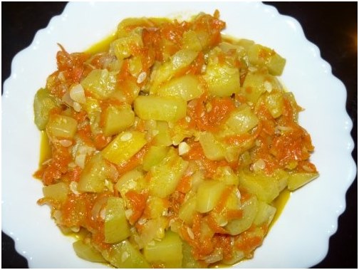 тиквички на табела