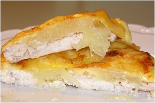 риба с ананас