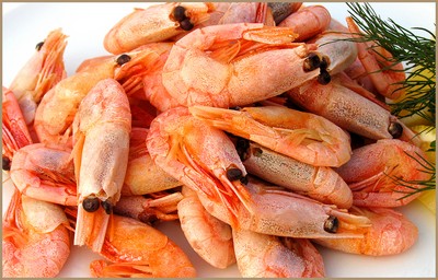 Скариди и калмари салата