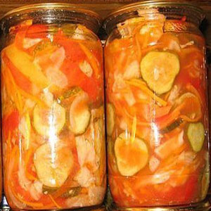 Салата от краставици за зимата