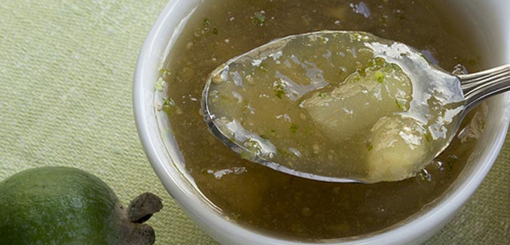 Jam от feijoa без готвене, рецепта за конфитюр на живо с снимка